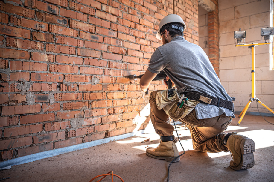 Sanierung und Innenausbau konzentriertes Arbeiten
